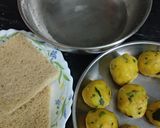 A picture of step 2 of Bread Roll - Andhra style.