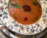 Une image de l'étape 7 de Gaspacho fraîcheur d’été 🍓🥑🧅🫑🧄🌶🍯.