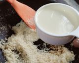 A picture of step 3 of Coconut ladoo.