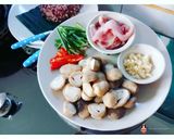 รูปขั้นตอนการทำที่ 1 ของ ผัดเห็ดฟาง,,,🌶🐷🍄🐷🌶#กินผักรักสุขภาพ1