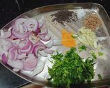 A picture of step 4 of Bharli Vangi/Bharwa Baingan.