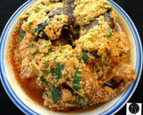 A picture of step 6 of EGUSI SOUP (fried method).