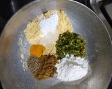 A picture of step 2 of Stuffed Kurmuri Bhindi Shallow fry.