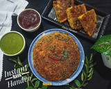 A picture of step 6 of Instant Rava Handvo (Traditional Gujarati Handvo).