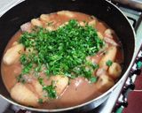 A picture of step 5 of Stewed Arrowroots, potatoes and matoke.