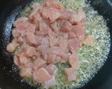 A picture of step 2 of Stir fried Udon noodles /chicken Udon noodles.
