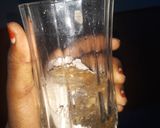 A picture of step 1 of Iced coffee drink.