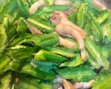 Hình bước làm 2 của món Đậu Rồng Xào Nấm Bào Ngư Chay