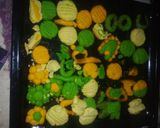 A picture of step 3 of Coloured Cookies and Maltina.