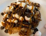 A picture of step 7 of S'mores Pancakes.