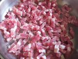 Lentilles aux lardons sauce tomate bio