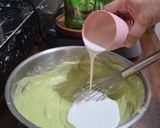 Foto langkah ke 3 dari resep Matcha Iceberg Cheese Cake.