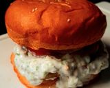 A picture of step 9 of Ranch Dressing Double Aloo Tikki Burger.