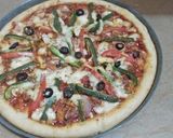 A picture of step 6 of Pizza 🍕 in tikka flavor.