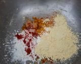 A picture of step 2 of Paneer popcorn (starter).