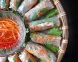Hình bước làm 4 của món Bì cuốn chay