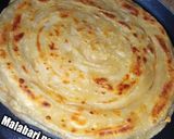 A picture of step 14 of Malabari paratha.