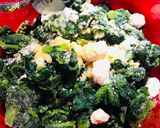 A picture of step 1 of Lemony Spinach and Ricotta Pasta.