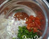 A picture of step 3 of Mediterranean Chickpea Salad.