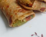 A picture of step 21 of Peanut aloo capsicum roll.