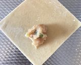 A picture of step 5 of Chicken Chilli Wontons.