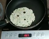 A picture of step 4 of Akki roti.