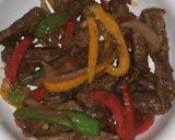 A picture of step 7 of Maqlooba rice.