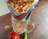 A picture of step 2 of Masala Bhel.