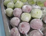 Foto langkah ke 5 dari resep Putri Salju Taro dan Pandan Eggless.