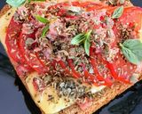 Une image de l'étape 6 de Tartine Pain de mie aux Tomates et Jambon.