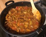 Une image de l'étape 8 de Nouilles japonaises aux tomates, harengs, shiitakes et aubergine blanche.