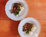 Hình bước làm 4 của món Bò áp chảo eat clean