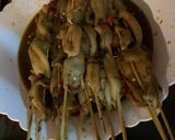 Foto langkah ke 3 dari resep Sate Cumi Bakar Kecap Pedas.