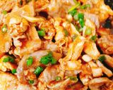 Hình bước làm 1 của món Ức gà xào cay