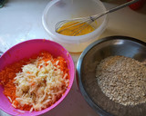 Foto del paso 1 de la receta: Budín de manzana 🍏 y 🥕 y avena