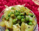 दुधी मटार भाजी (Dudhi Matar Bhaji Recipe In Marathi) रेसिपी स्टेप 3 फोटो
