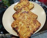 A picture of step 4 of Moong dal slice.