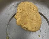 A picture of step 3 of Badam Puri.