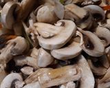 A picture of step 2 of Mushrooms, Onions, and Peppers.