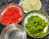 A picture of step 8 of Tricolour Rice.
