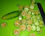 A picture of step 1 of Kundru fry.
