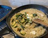 A picture of step 4 of Chargrilled summer vegetable risotto with lemon and herb chicken.