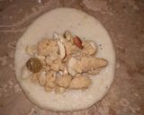 A picture of step 3 of Mheete Samose mewa stuffed.