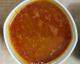 A picture of step 1 of Sev Usal with Spicy Tari (In My Style).