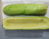 Foto del paso 4 de la receta: Calabacines rellenos de atún🥒