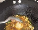 A picture of step 3 of Okra Kadhi.