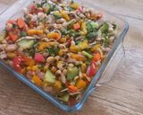 A picture of step 4 of Black Eyed peas salad chaat (tiffin for adult or kids).