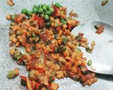 A picture of step 1 of Pav bhaji.