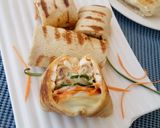 A picture of step 7 of Pinwheel cheese sandwich.