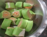 तीळगुळाच्या तिरंगी करंज्या (tilgulachya tiranga karanji recipe in marathi) रेसिपी स्टेप 3 फोटो 